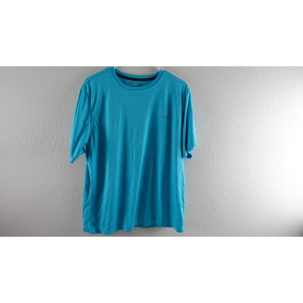 Reebok Mens Short Sleeve Crew Neck Blue Athletic Pullover T Shir Size M
